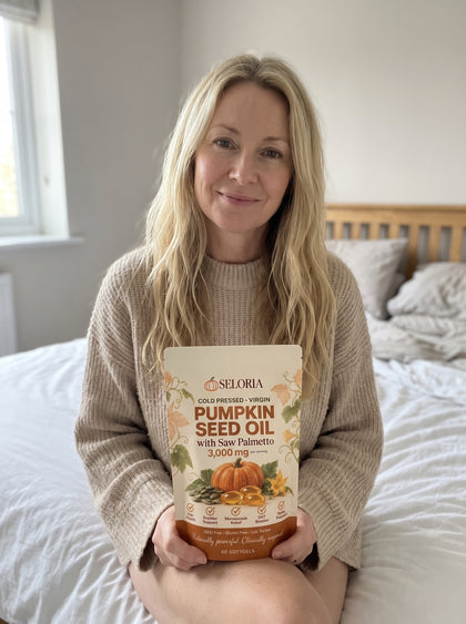 Seloria pumpkin seed oil in an everyday home setting