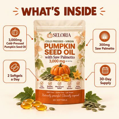 What's inside Seloria pumpkin seed oil softgels