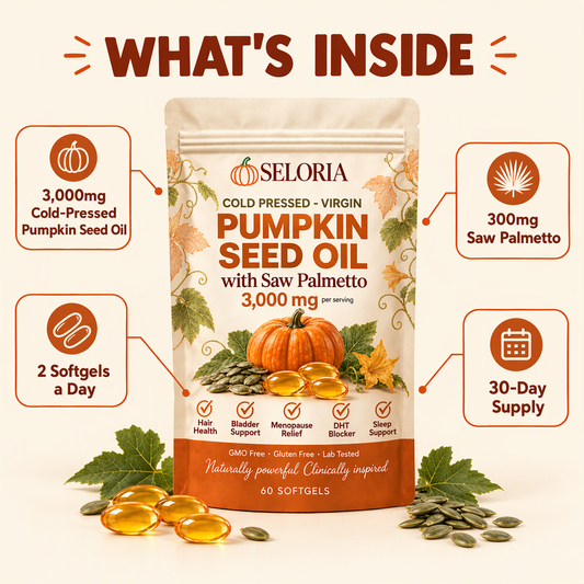 What's inside Seloria pumpkin seed oil softgels