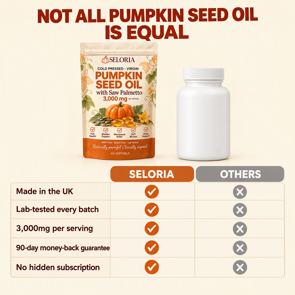Seloria compared with other pumpkin seed oils