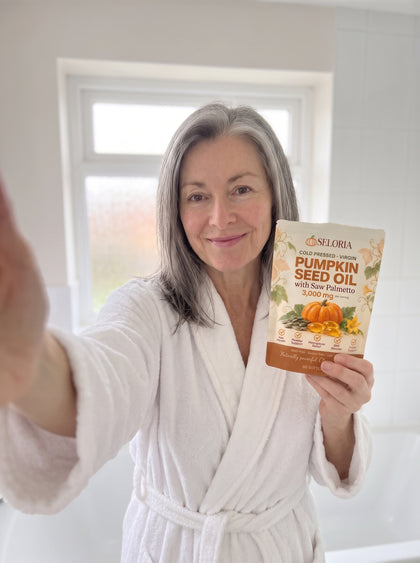 Seloria pumpkin seed oil in an everyday home setting